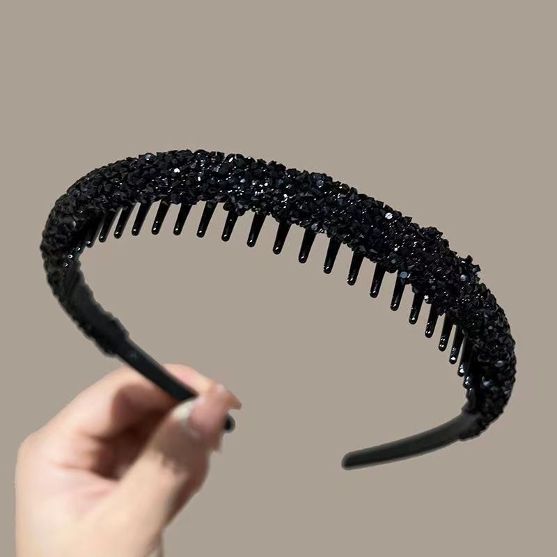 Ring Toss Outdoor - Non-slip Rhinestone Hair Hoops Bands Women