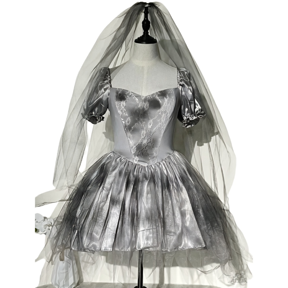 Zombie Party Games For Adults - Women's Scary Ghost Bride Zombie Vampire