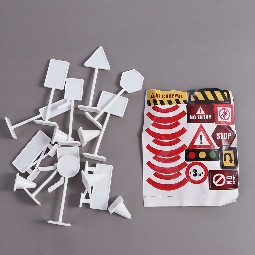 Lego Set City - 15Pcs/Set Safety Education Traffic Signs Mini