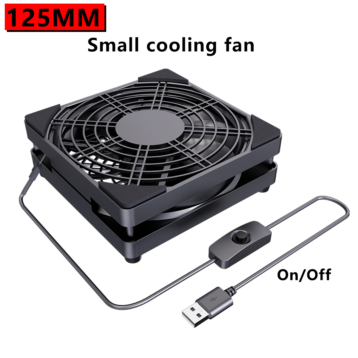Party Games On Switch - 125mm USB Cooling Fan With On/Off