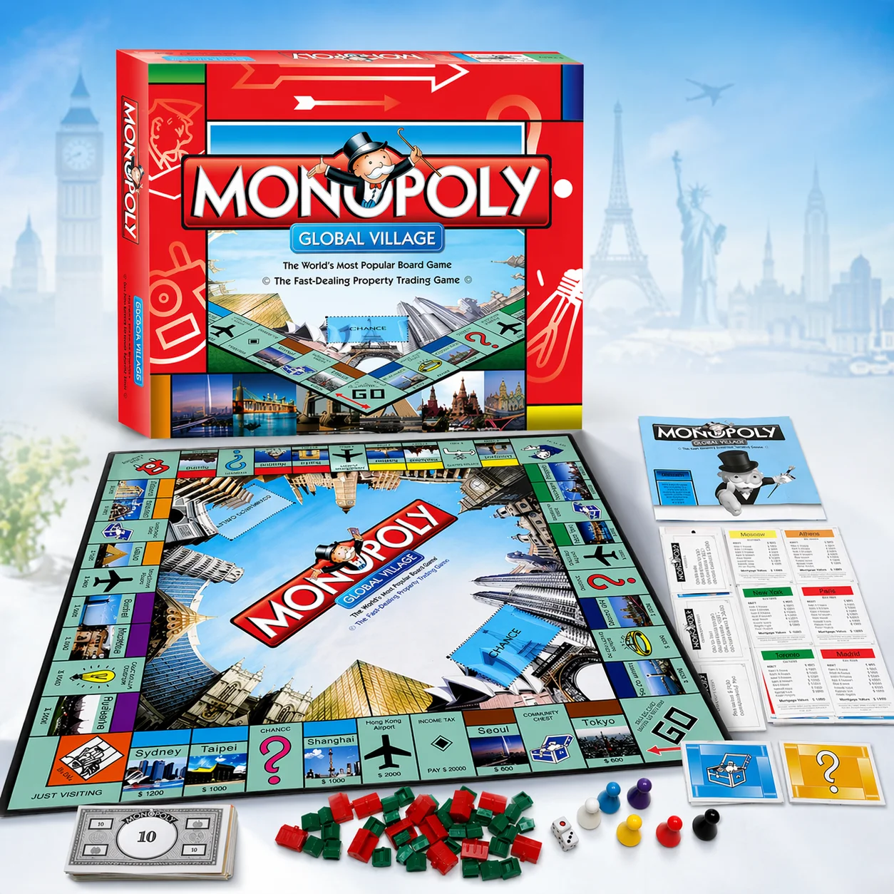 Hasbro Game Monopoly - Premium MONOPOLY GLOBAL VILLAGE Board Game