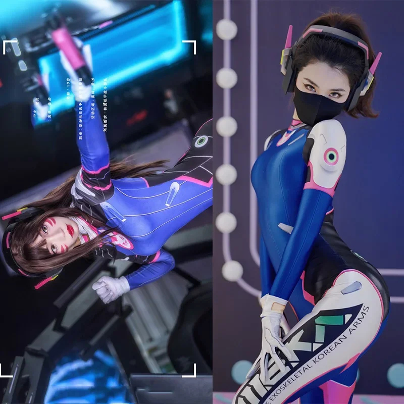 Dva Cosplay Costume Bodysuit Z - Party Games Youtube 评论和价格