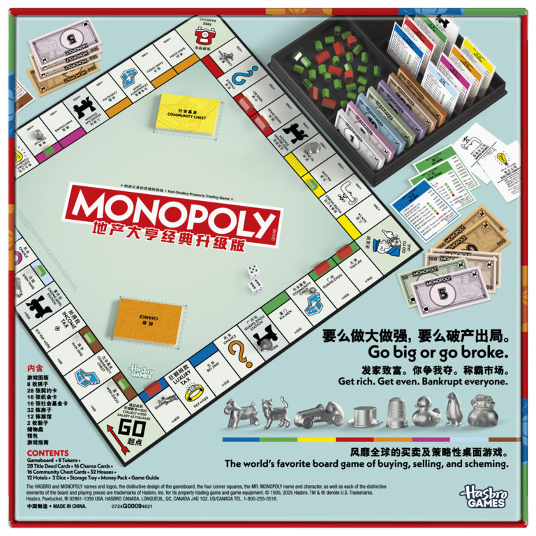 Genuine Hasbro Monopoly Classi - Hasbro Game Monopoly 评论和价格