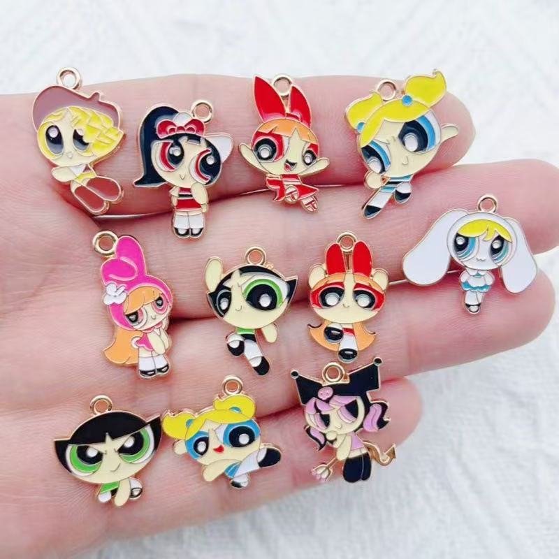 10pcs Alloy Oil-Dripping Carto - Party Games Girls 评论和价格