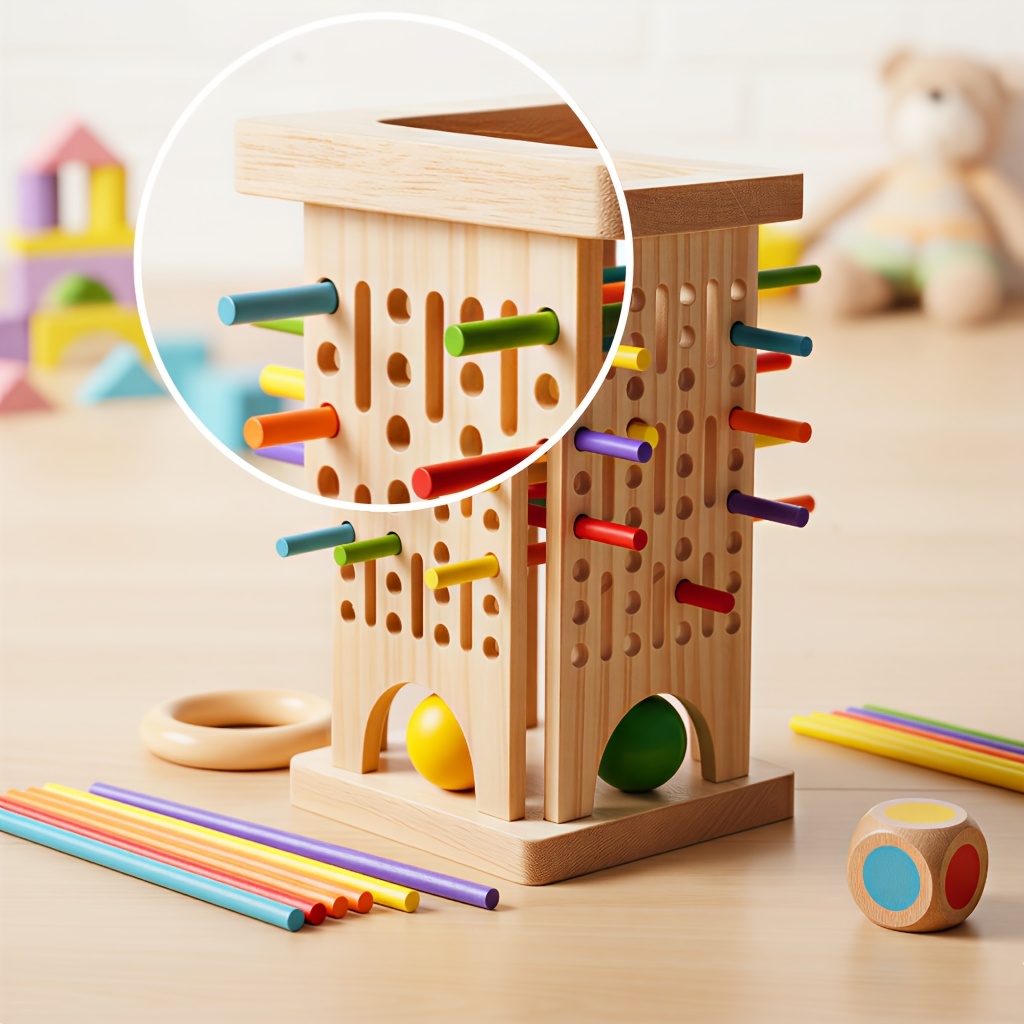 Montessori Wooden Board Game C - Party Games Kids Indoor 评论和价格