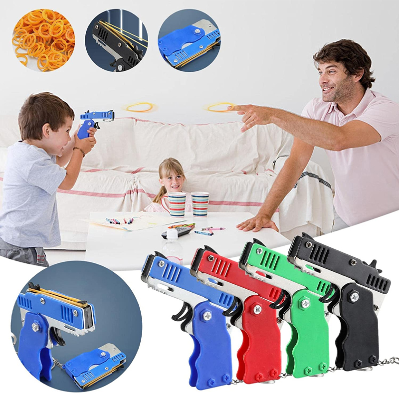 Mini Keychain Rubber Band Gun  - Party Games Gender Reveal 评论和价格