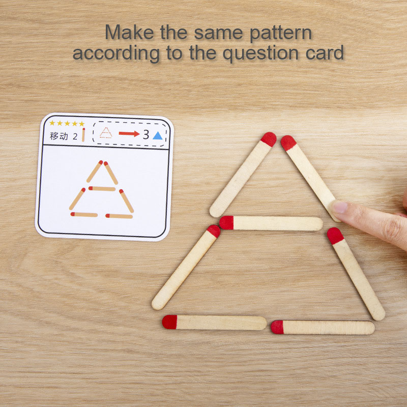 Montessori Matches Puzzles Gam - Party Games Kids Indoor 评论和价格