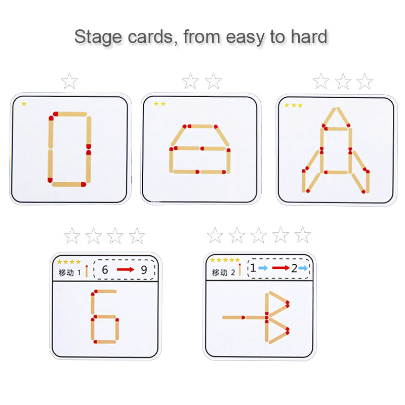 Montessori Matches Puzzles Gam - Party Games Kids Indoor 评论和价格