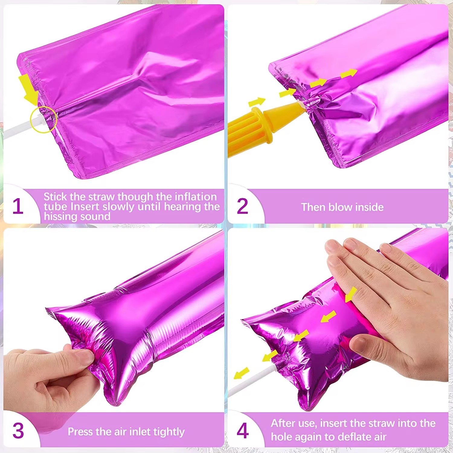 10/30pc Aluminum Film Inflatab - Party Games Gender Reveal 评论和价格